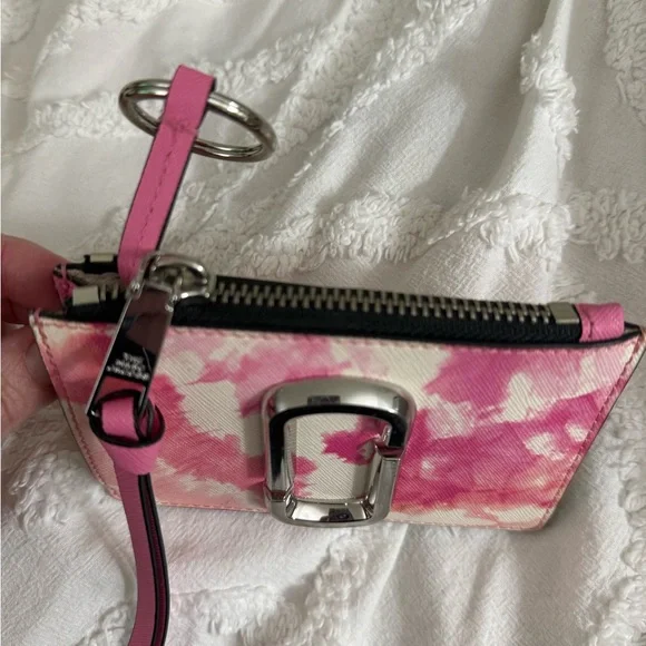 Marc Jacobs Pink Tie-Dye Key & Card Holder - Picture 5 of 6
